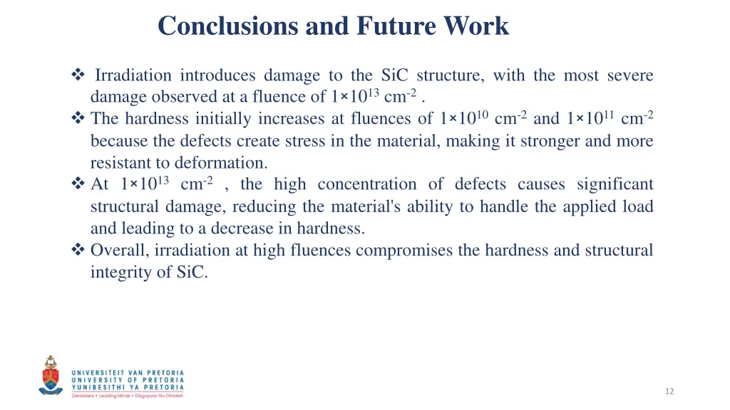 conclusions and future work