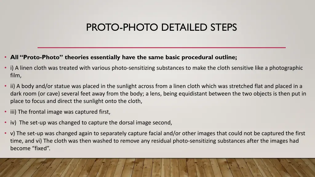 proto photo detailed steps
