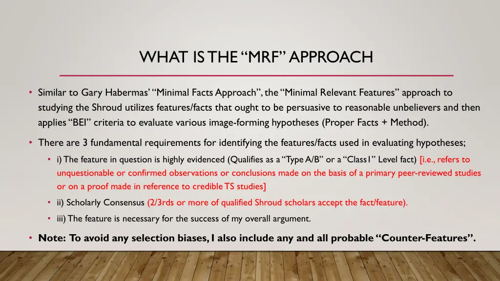 what is the mrf approach