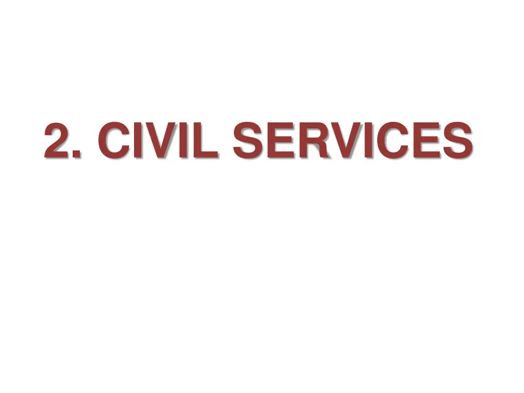 2 civil services