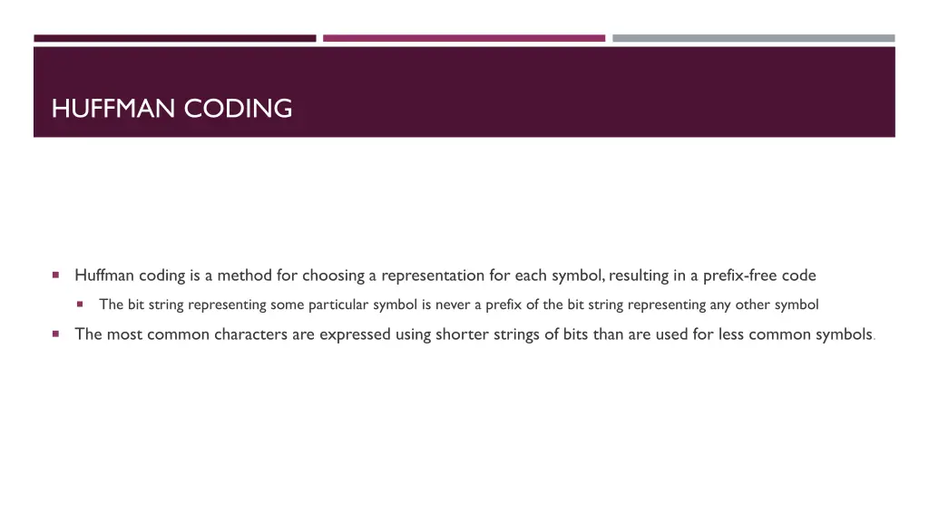 huffman coding