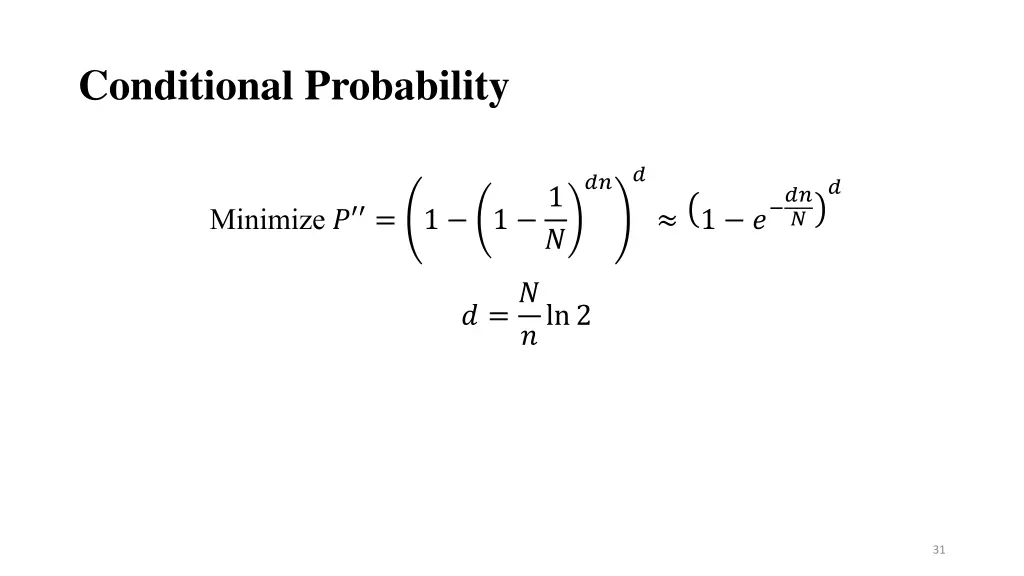 conditional probability