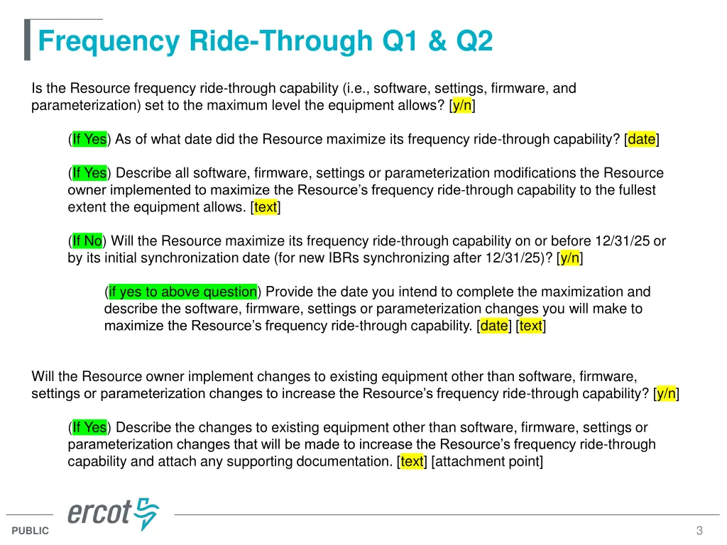 frequency ride through q1 q2