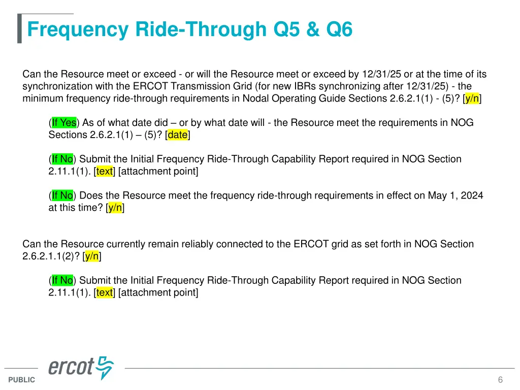 frequency ride through q5 q6
