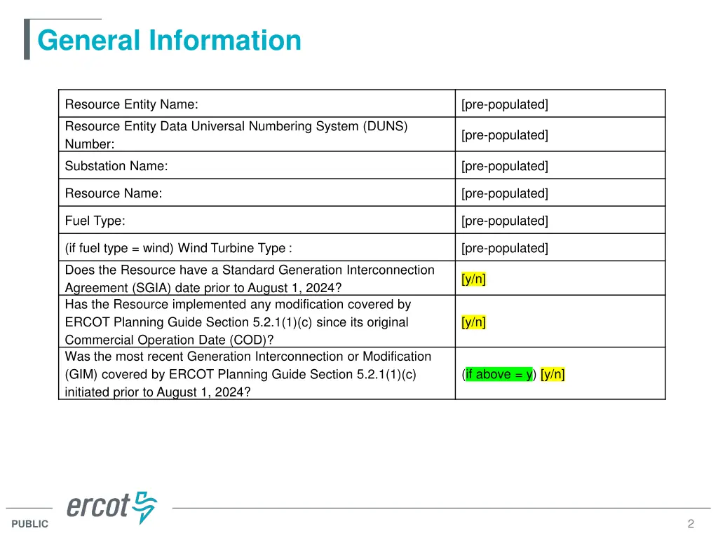 general information