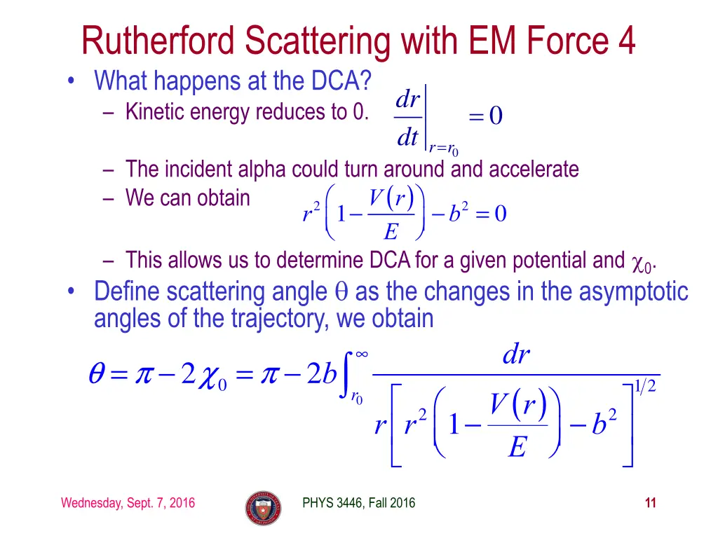 rutherford scattering with em force 4 what