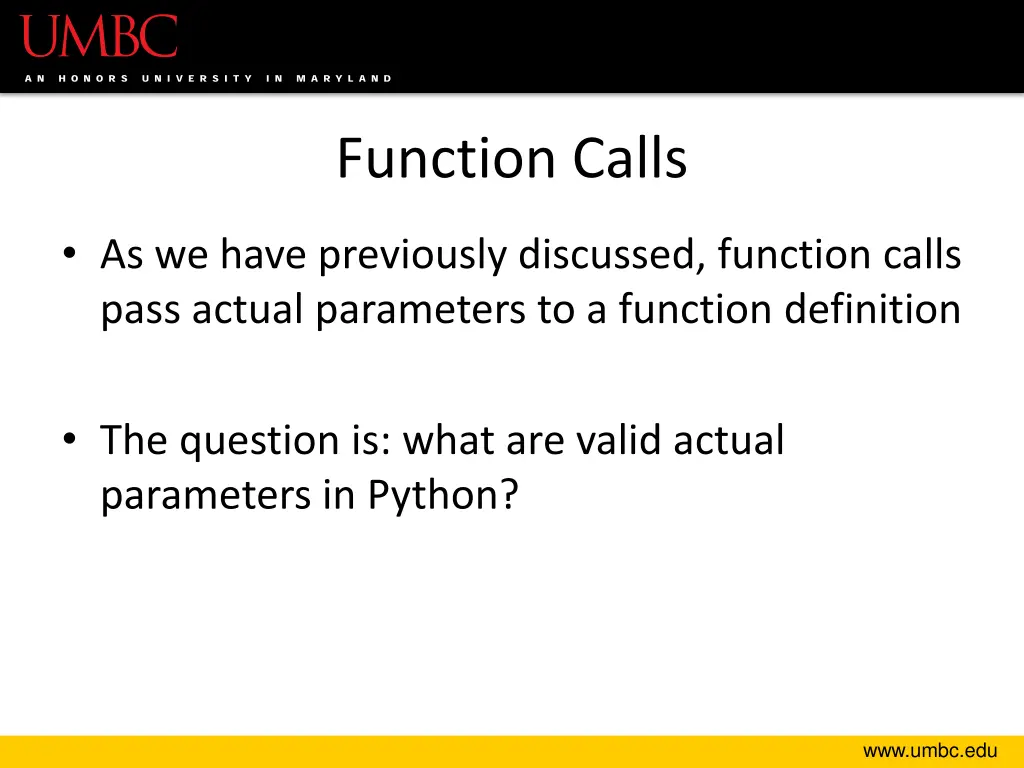 function calls