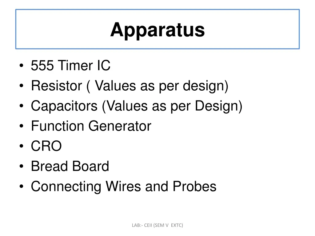 apparatus