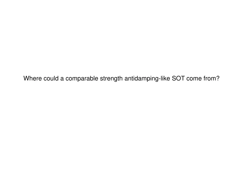 where could a comparable strength antidamping