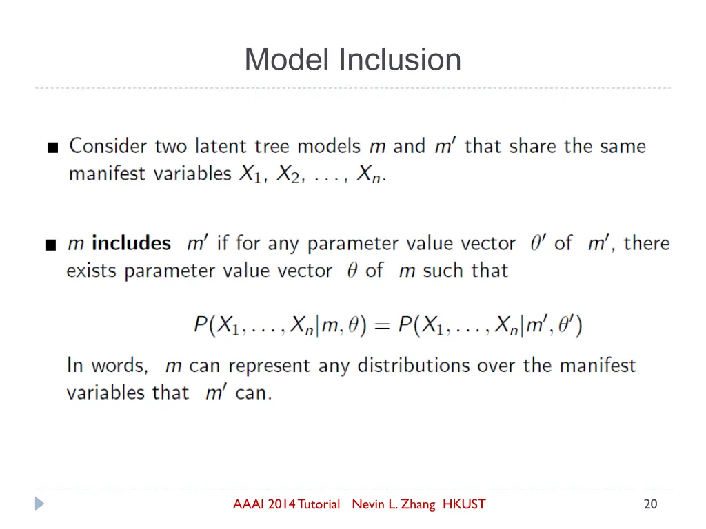 model inclusion