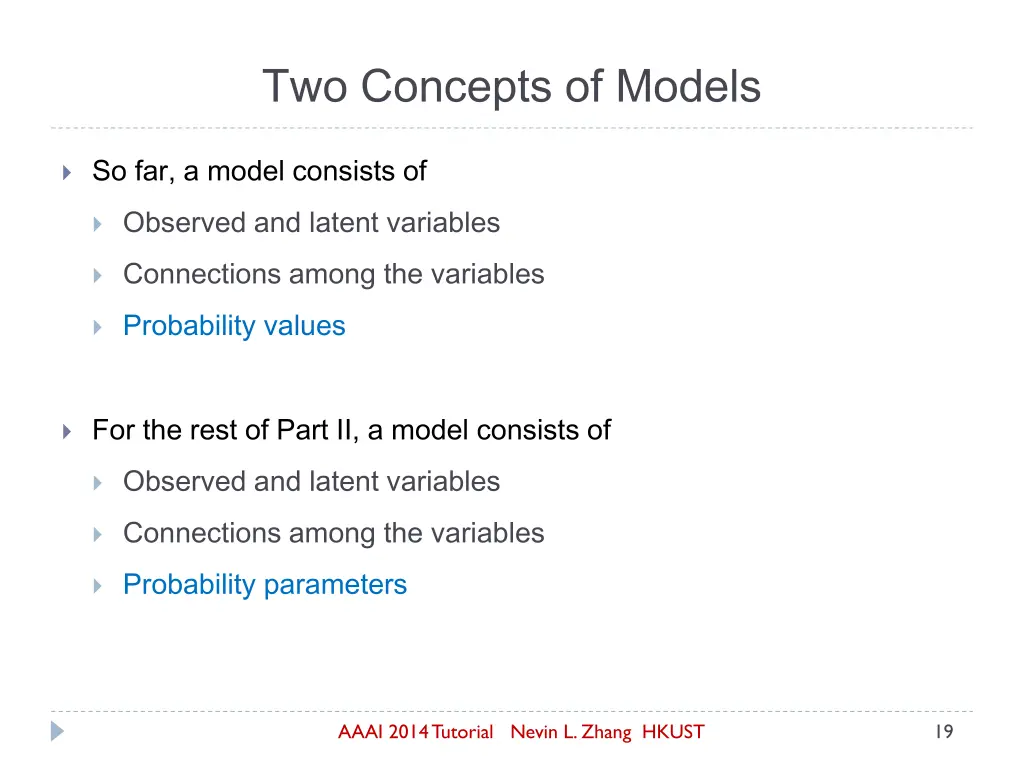 two concepts of models