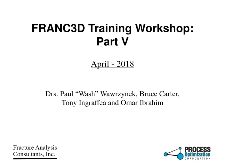franc3d training workshop part v