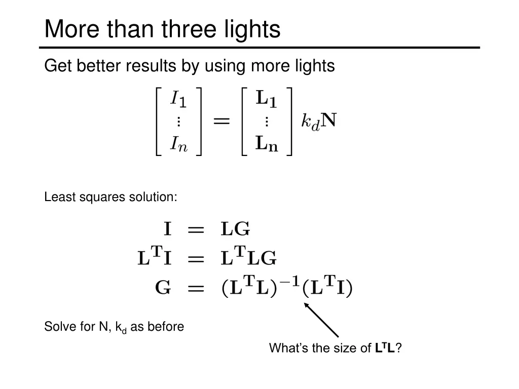 more than three lights