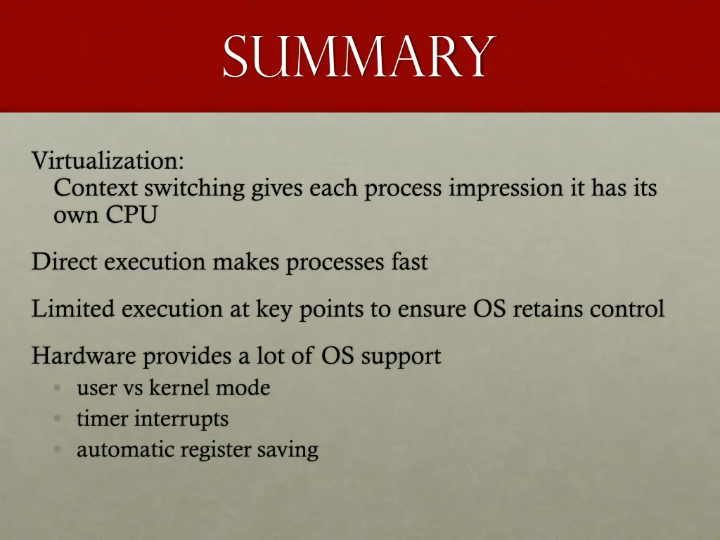 summary