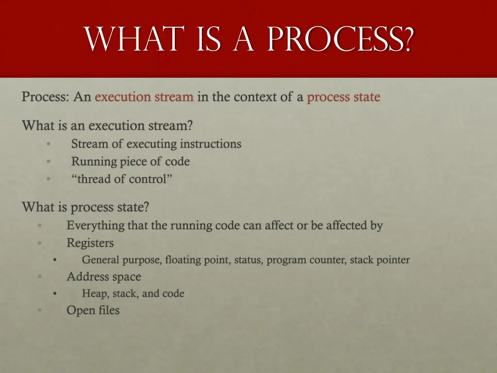 what is a process