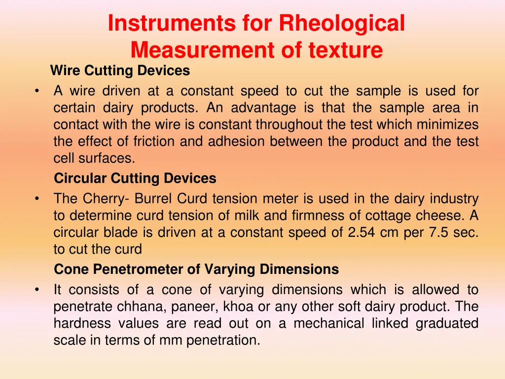 instruments for rheological measurement