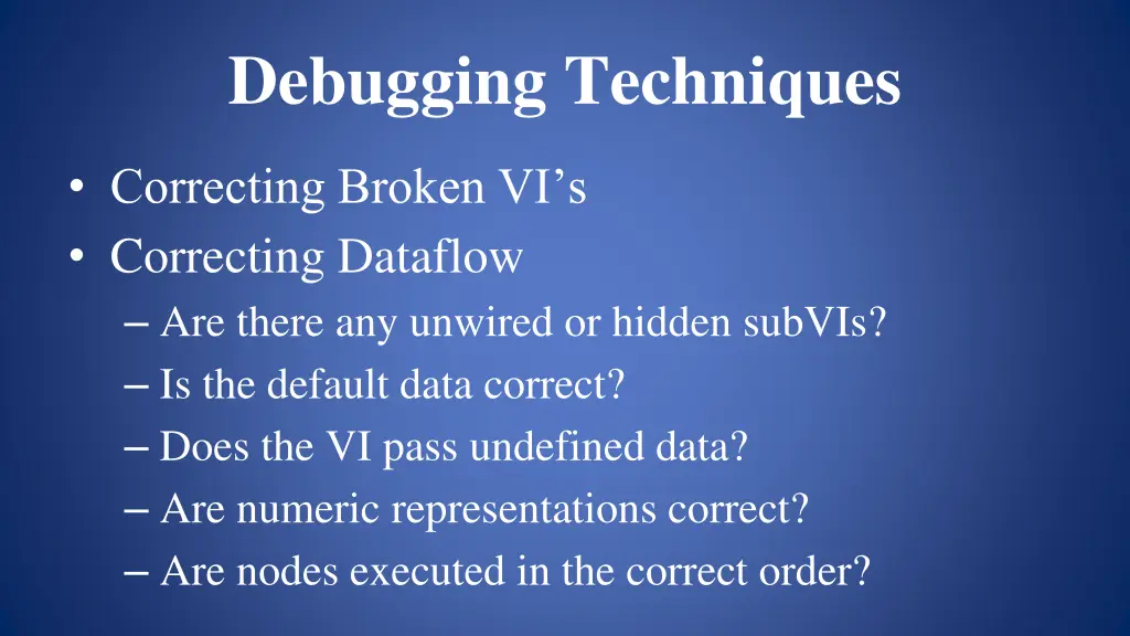 debugging techniques 5