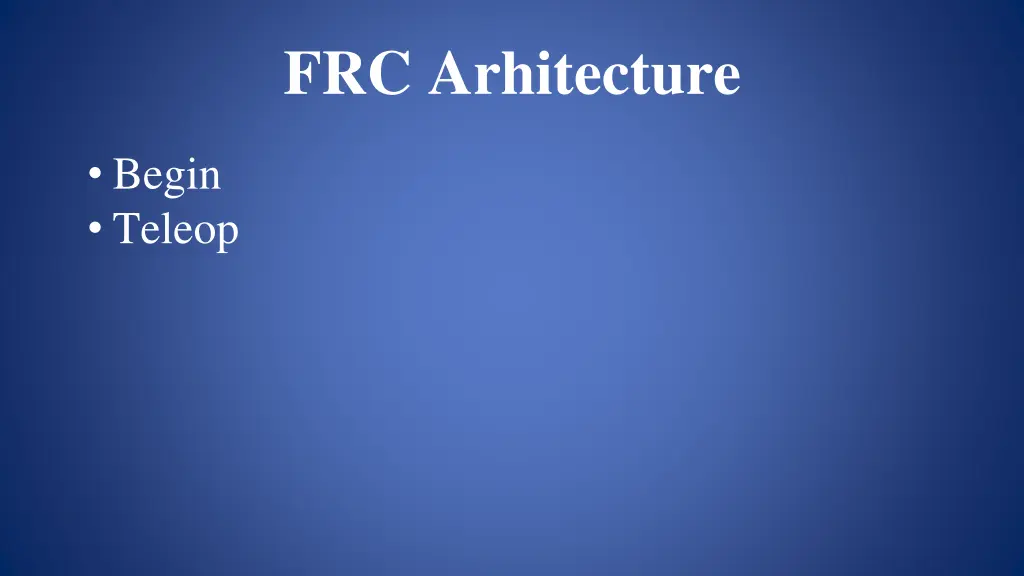 frc arhitecture 4