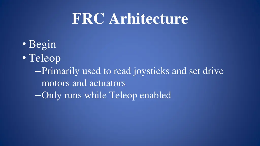 frc arhitecture 5