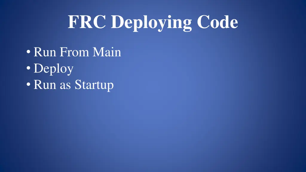 frc deploying code 2