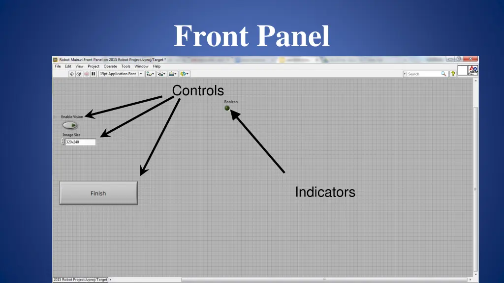 front panel