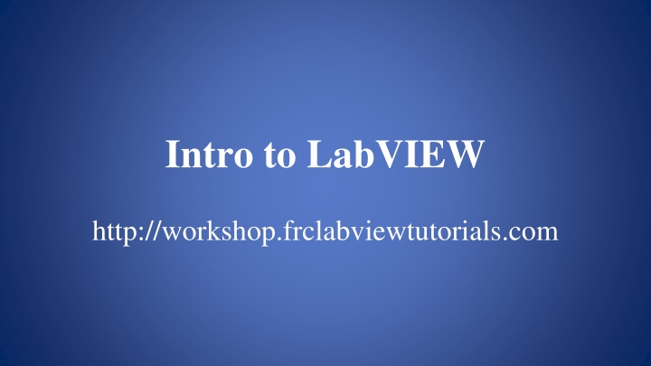 intro to labview
