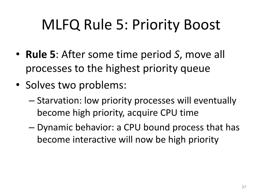 mlfq rule 5 priority boost