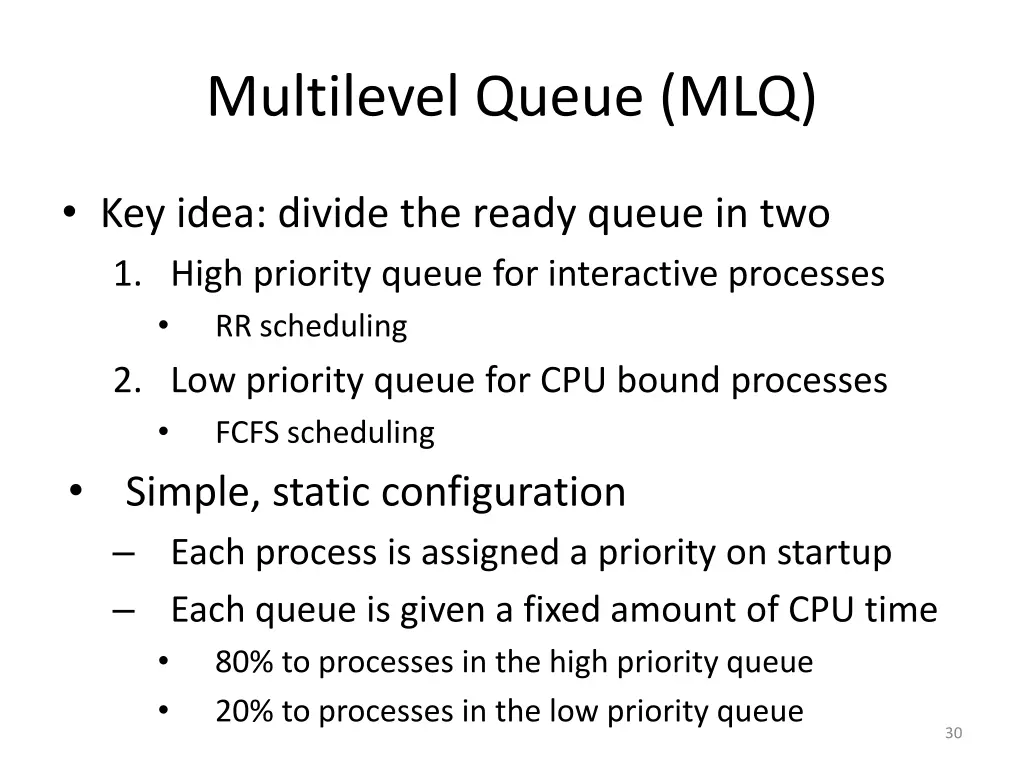 multilevel queue mlq