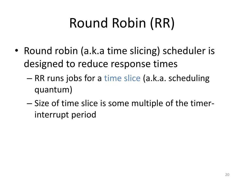 round robin rr