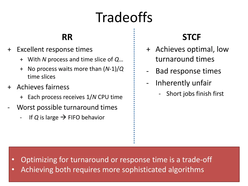 tradeoffs