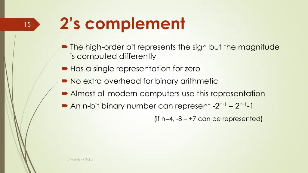 2 s complement
