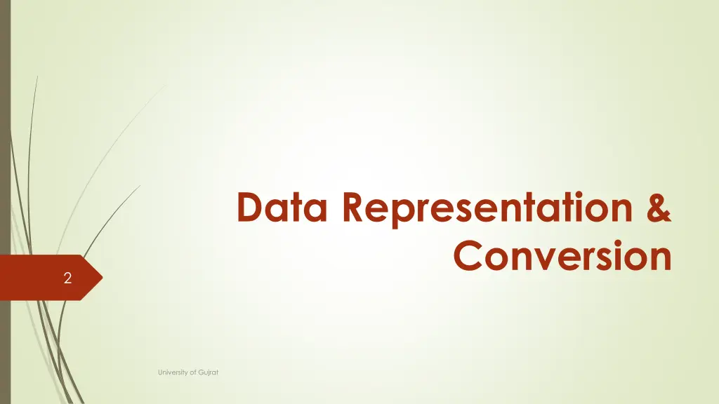 data representation conversion