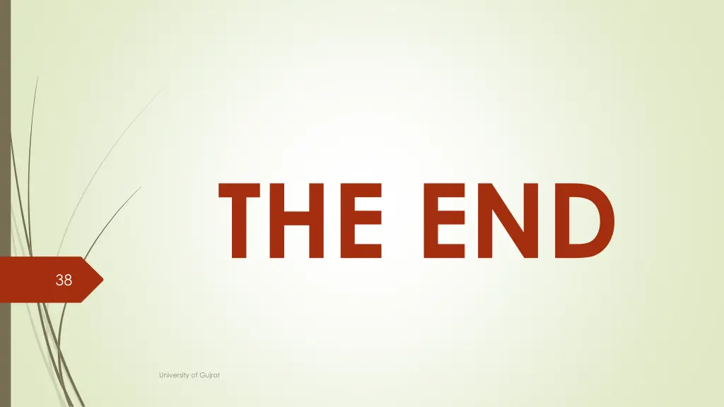 the end