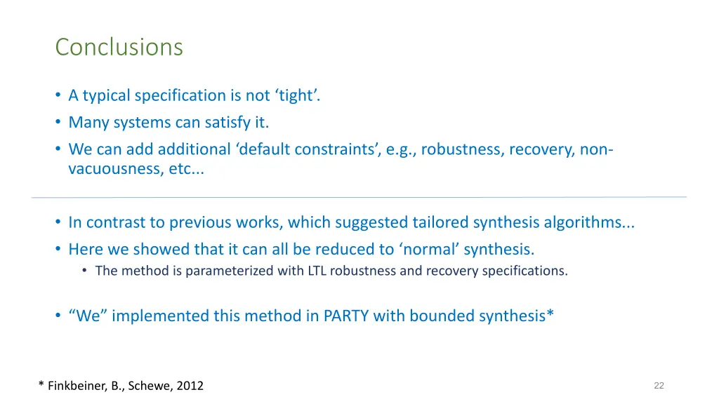 conclusions