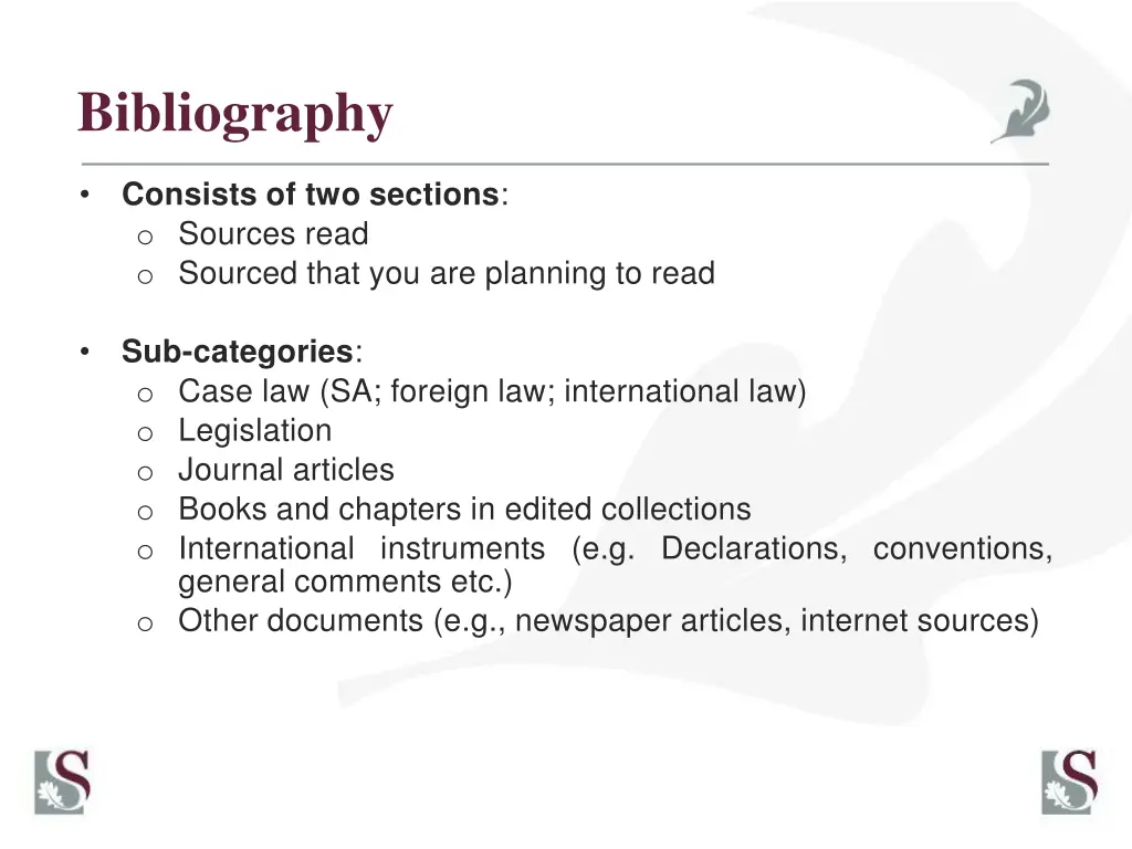 bibliography