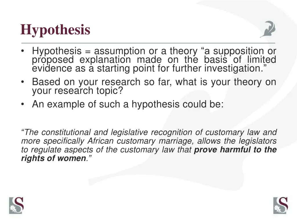 hypothesis