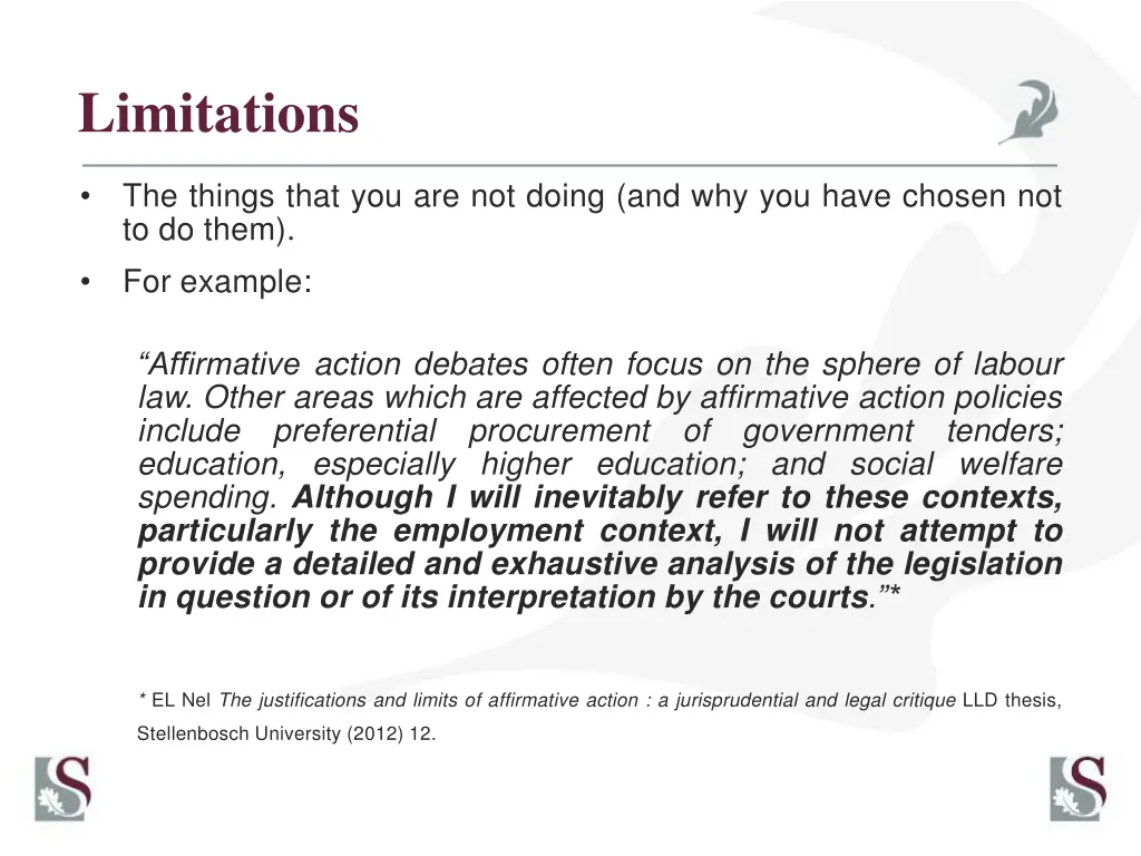limitations