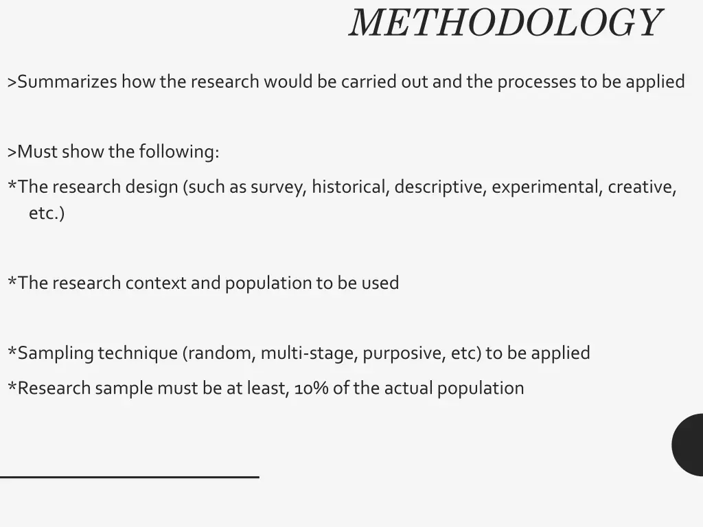 methodology