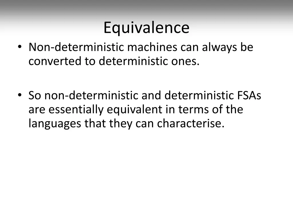 equivalence