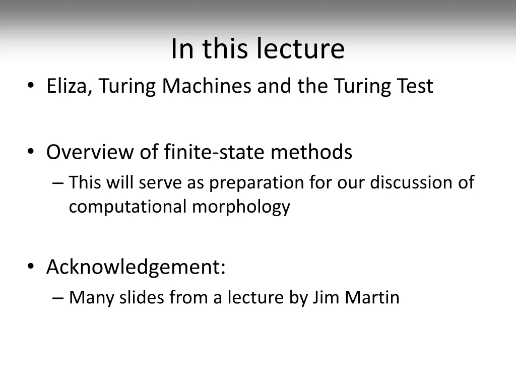in this lecture