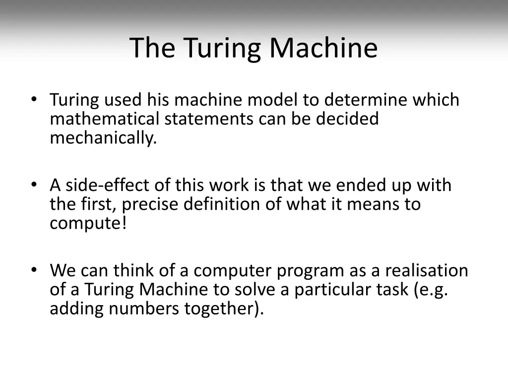 the turing machine 1