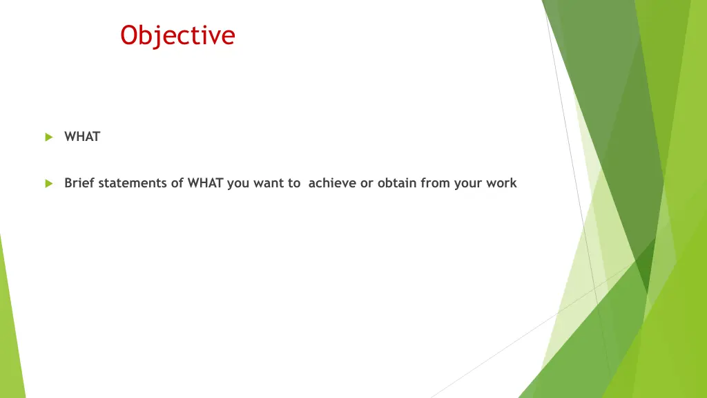 objective