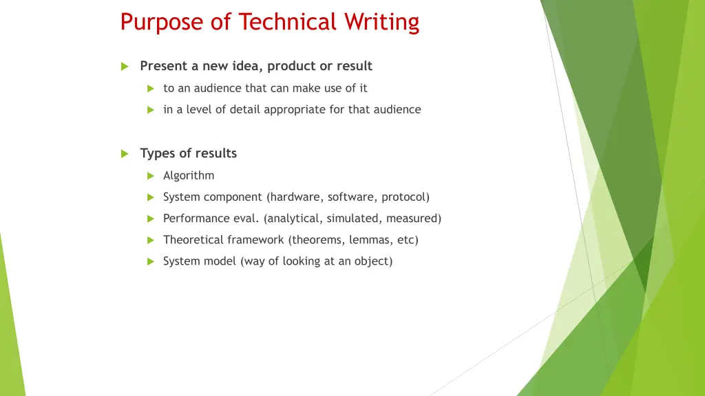 purpose of technical writing