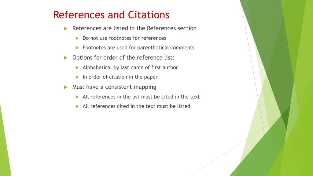 references and citations