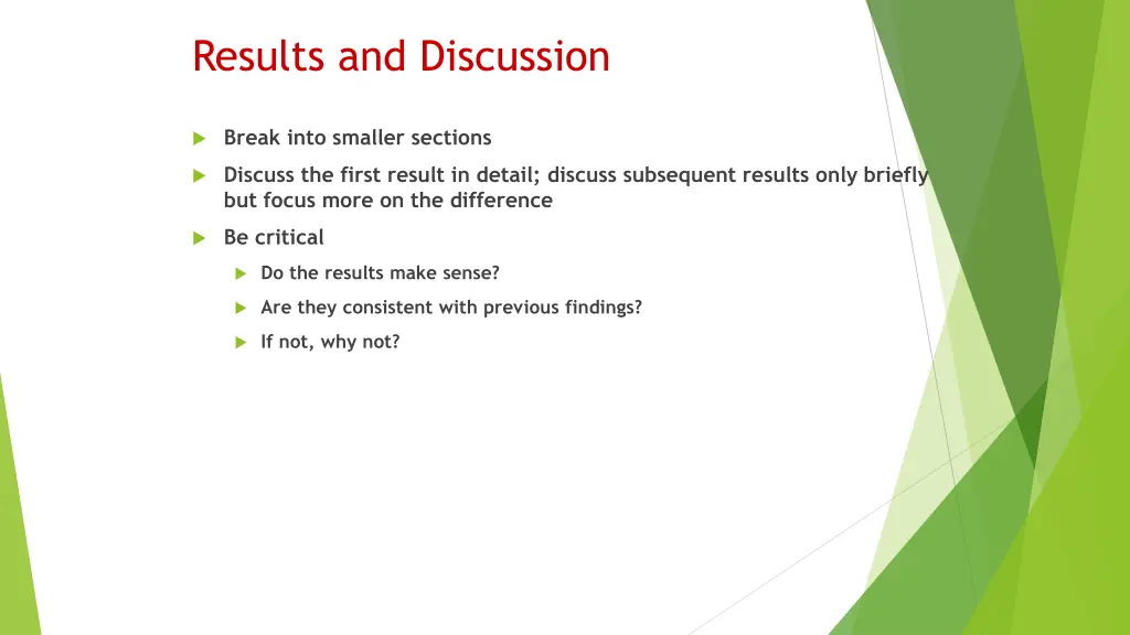 results and discussion