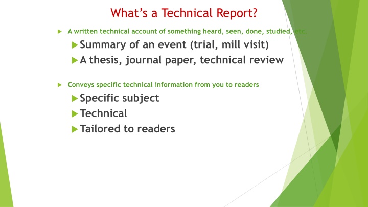 what s a technical report