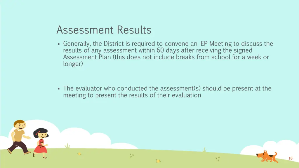 assessment results