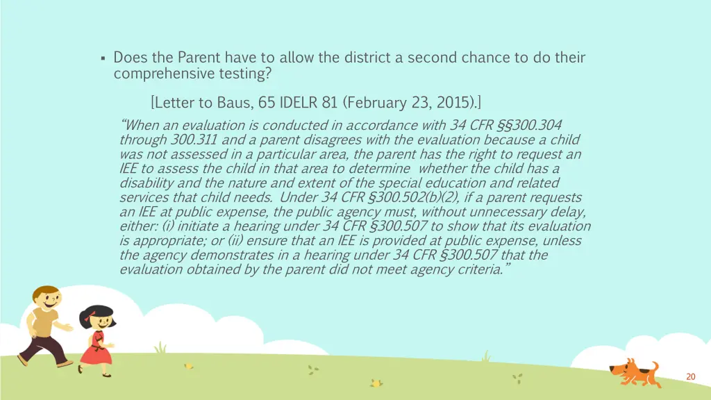 does the parent have to allow the district
