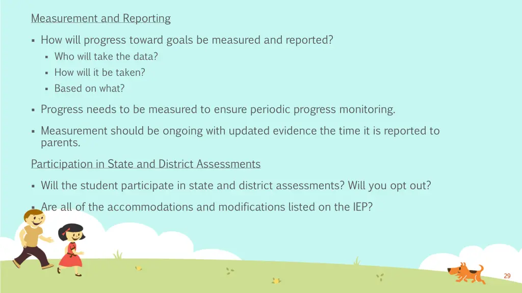 measurement and reporting