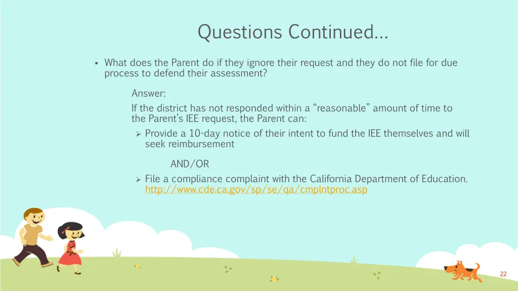 questions continued